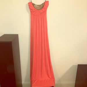 Coral Maxi Dress